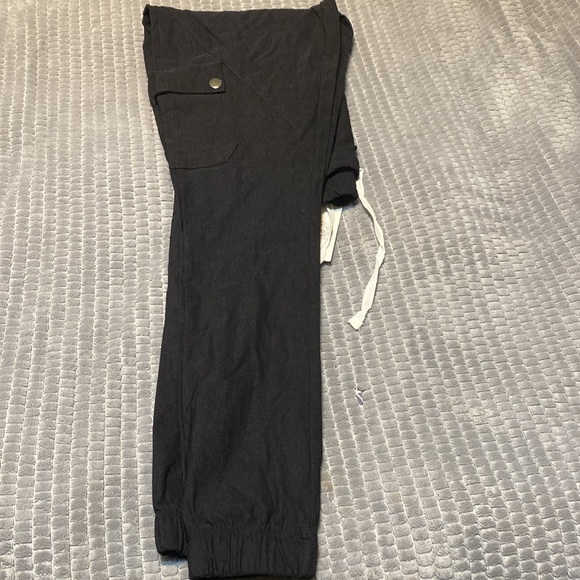 Black drawstring elastic waist pants - Picture 6 of 6